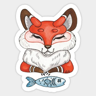 Fox named Liso Sticker
